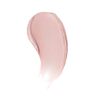 Pink lip tint swatch showing smooth, shimmery texture and color payoff on white background