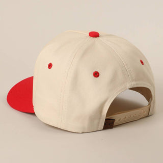 Fashion City Make Heaven Crowded embroidered baseball cap shown from the back, snapback closure visible.