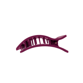 TELETIES medium flat rectangle hair clip with open lattice design and spring hinge closure