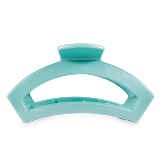 TELETIES large open hair clip in curved design with teeth for secure hold