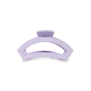 TELETIES open hair clip in curved design with spring-loaded grip mechanism
