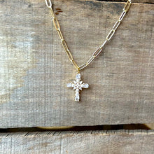 Load image into Gallery viewer, Pearl Cross Necklace