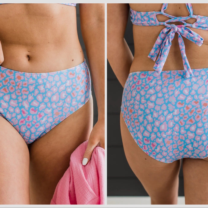 Pastel Leopard MR Bikini Bottom