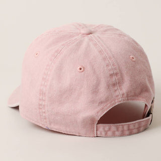 Fashion City baseball cap shown from the back, featuring ventilation eyelets and adjustable metal buckle closure.