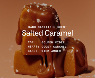 Stacked salted caramel candies drizzled with chocolate and topped with sea salt flakes.