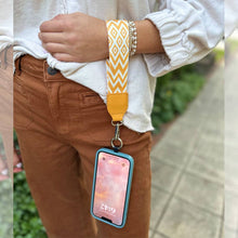 Load image into Gallery viewer, Clip &amp; Go Crossbody Phone Lanyard